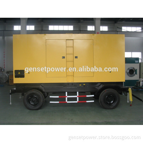 Diesel Engine 100kva Mobile Type Genset With Cummins Engine